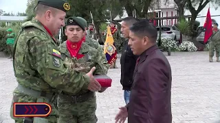 CEREMONIA MILITAR DE DESPEDIDA AL PERSONAL QUE SE ACOGE  A LIBRE DISPONIBILIDAD- RIOBAMBA ECUADOR