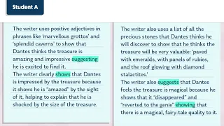 GCSEPod English Language Edexcel Paper 1, Question 3, Example Responses