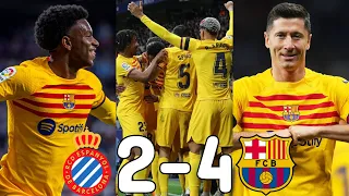 🎥 Espanyol vs. Barcelona [2-4] - Match Review (La Liga 2022/2023) CAMPEONS CAMPEONS OLE OLE OLE