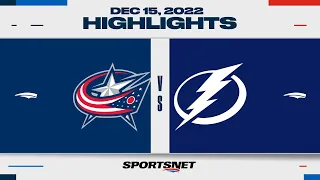 NHL Highlights | Blue Jackets vs. Lightning - December 15, 2022