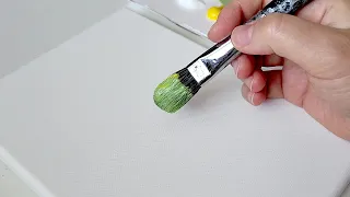 How to paint Flower branches in Glass Bottle / Acrylic Painting