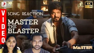 Master - Master The Blaster Video Song Reaction | Vijay | Anirudh | Lokesh | Tamil Couple Reaction