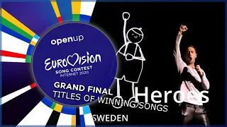 Titles of all winning songs in Eurovision (1956-2019) - Grand Final - Interval