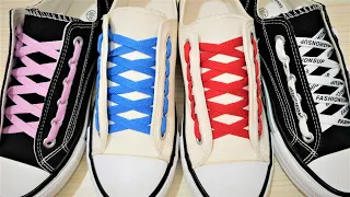 How To Tie ShoeLaces - Creative Ways to Fasten Tie Your Shoes Tutorial Step by Step, #138