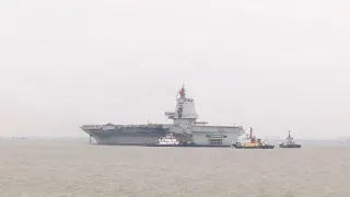 Новейший авианосец «Фуцзянь» вышел на ходовые испытания