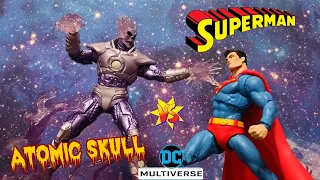 McFarlane Toys DC Multiverse ATOMIC SKULL vs SUPERMAN 2 Pack REVIEW!!!