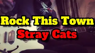 Rock This Town / Stray Cats  Covered By Grenyan [Original Backing Track + Playing Guitar]