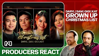 PRODUCERS REACT - Daryl Ong, Gigi, Katrina Velarde, Sam Mangubat Grown Up Christmas List Reaction