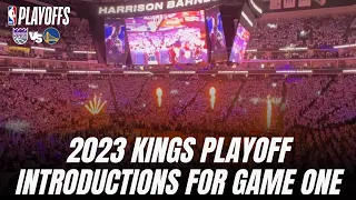 Sacramento Kings 2023 playoff introductions