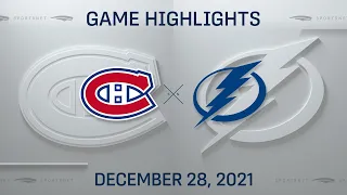 NHL Highlights | Canadiens vs. Lightning - Dec 28, 2021