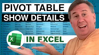 Excel Show Details In Excel Pivot Table - Episode 2638