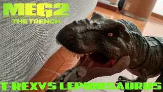 t rex vs lepidosaurus stop motion the meg 2 el gran abismo (2023)