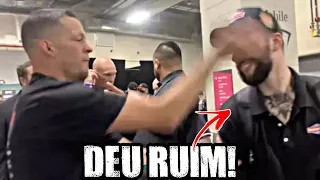 Nate Diaz dá tapa no rosto de repórter, após o UFC 276! #ufc276