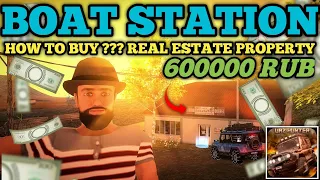 Buying Real Estate Property in BOAT STATION in 600000 RUB || Russian Car Driver Uaz Hunter Gameplay