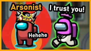 Among Us but the Medic hands me the easiest Arsonist win ever | Among Us Town of Us Mod w/ Friends