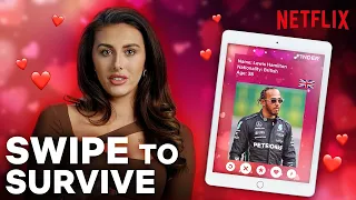 Too Hot To Handle's Chloe Veitch Plays "Swipe to Survive" with F1 Drivers | Netflix