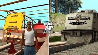 CAN THE TRAIN GO THROUGH THE BARRIER IN GTA SAN ANDREAS?