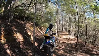 Georgetown OHV Trail 1 Double Black Diamond Both Directions Follow Cam (YZ250x vs YZ450fx)