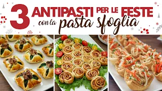 3 ANTIPASTI DI PASTA SFOGLIA PER LE FESTE - Fatto in Casa da Benedetta