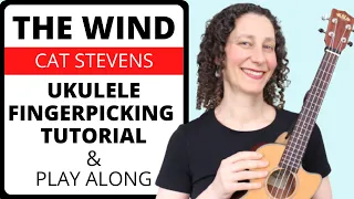 The Most Beautiful & EASY Way To Fingerpick The Wind 🎵 Ukulele Tutorial + Chords + Tabs + Play Along