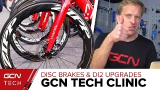 Rim Brake Conversion, Di2 Upgrades & Tubeless Tyres | GCN Tech Clinic