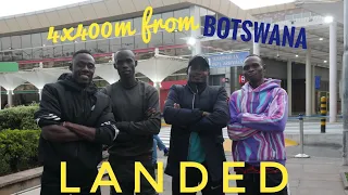 4x400m KENYA Team BACK From BOTSWANA {Gaborone} 3:03:29SEC