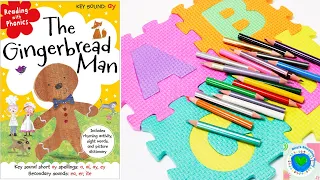 💜Kids Read Aloud Books:THE GINGERBREAD MAN READING WITH PHONICS!