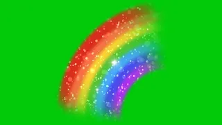 Green screen rainbow colours effects black screen also