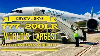 2018 Crystal Skye Boeing 777-200LR World's Largest Luxury Private Jet Tour