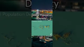 Global Population Density #geography #map #global #life #short #shorts