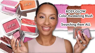 DIOR Rosy Glow Entire Blush Collection Swatched | NEW SHADES | Summer 2024 |  Mo Makeup Mo Beauty