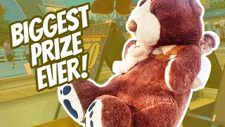 How We Won Our Biggest Carnival Game Prize EVER at Cedar Point