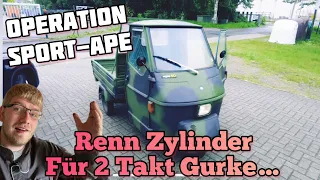 2 Takt TUNING nach Gurkenprinzip: Die Piaggio APE des Bösen!