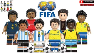 Lego Ronaldo Messi Fifa World Cup Player Minifigures Unofficial By G0112 Brand #theminifigures