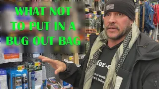 Quality is important in a BUG OUT BAG? Joseph Teti visits a BIG BOX STORE sporting goods