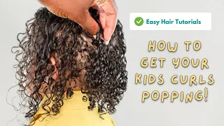 Easy Hair Tutorial for your Kids Curly Hair | I am Beautiful Beauty