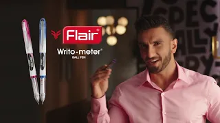 Flair Pen | Writo-meter | Ranveer Singh | 30 sec