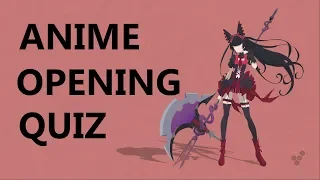 Anime Opening Quiz - 30 Openings [Hard/OTAKU]