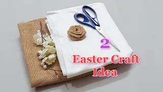 DIY 2 spring/Easter craft idea made with simple materials | DIY Easter craft idea 🐰40