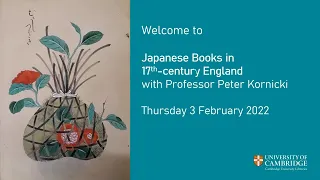 Japanese Books in 17th-Century England