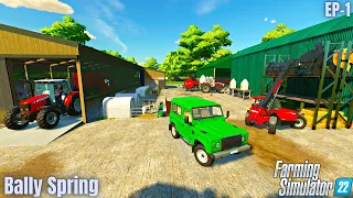 New Career in the Irish Map│Bally Spring│FS22│ Episode/Timelapse#1