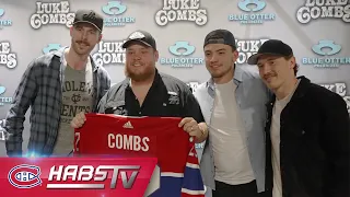 The Habs meet Luke Combs