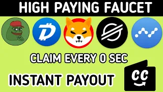 Pepe coin faucet unlimited every 0 sec | Shiba Inu faucet | earning cwallet website
