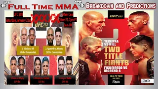 UFC 283: Glover Teixeira vs Jamahal Hill & Figueredo vs Moreno 4 - BREAKDOWN AND PREDICTIONS