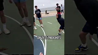 He hit a INSANE basketball TRICKSHOT