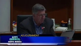 Santa Monica City Council Meeting October 23, 2018