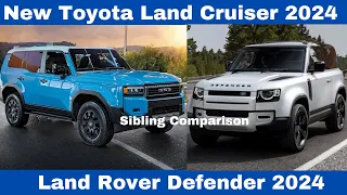The tough Off Roader SUV New Toyota Land Rover Defender 2024 Vs Toyota Land Cruiser 2024