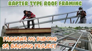 Rafter type roof framing installation