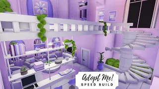 Baby Lilac Tiny Home Glitch Speed Build 💜 Roblox Adopt Me!