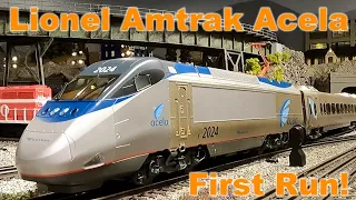 Lionel's New Amtrak Acela  -  First Run!